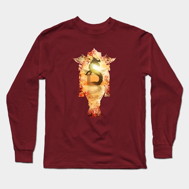 Rising Dragon Long Sleeve T-Shirt by DVerissimo